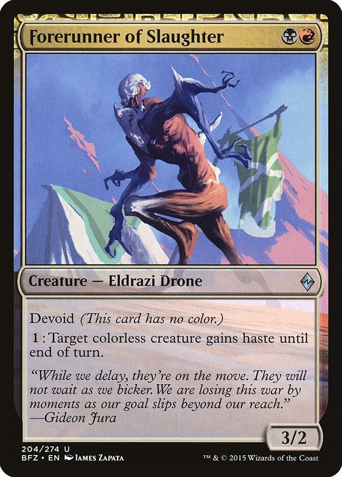 Forerunner of Slaughter, Battle for Zendikar 204