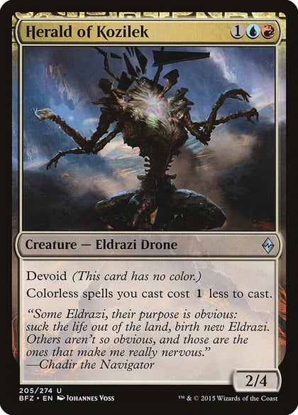 Herald of Kozilek, Battle for Zendikar 205
