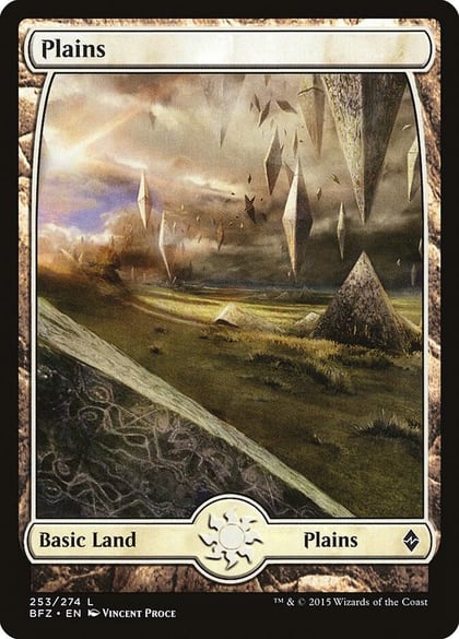 Plains (253) - Full Art, Battle for Zendikar 253