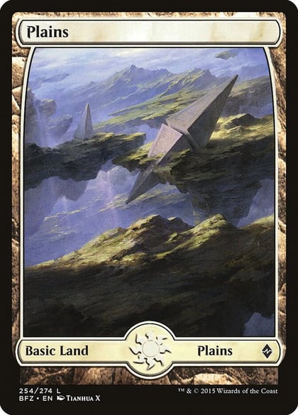 Plains (254) - Full Art, Battle for Zendikar 254