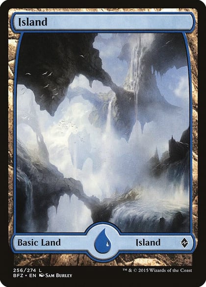 Island (256) - Full Art, Battle for Zendikar 256