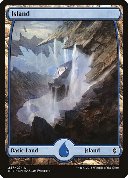 Island (257) - Full Art, Battle for Zendikar 257