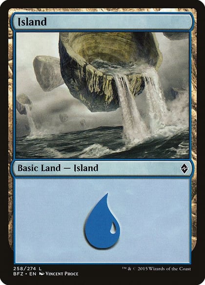 Island (258), Battle for Zendikar 258