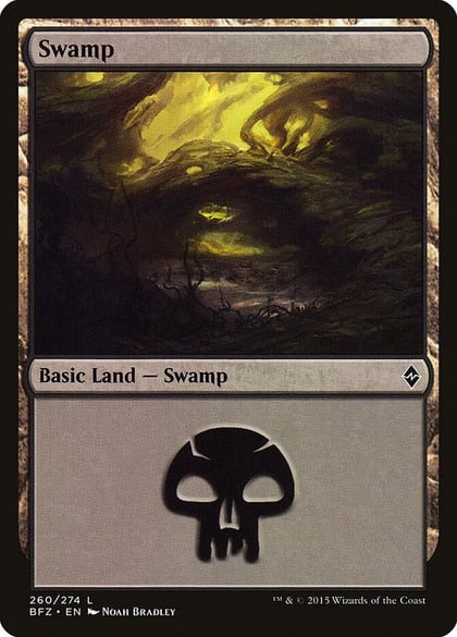 Swamp (260), Battle for Zendikar 260
