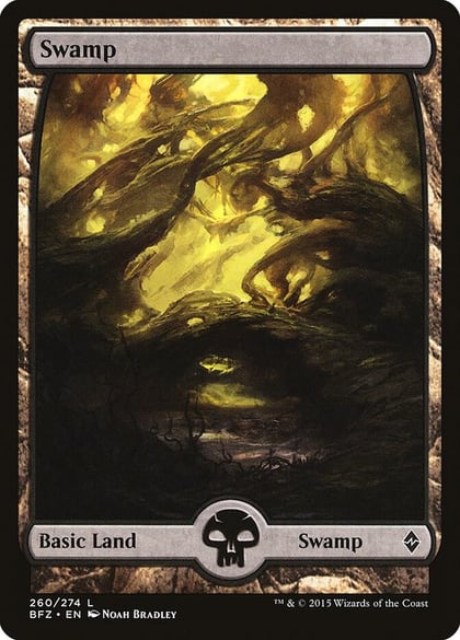 Swamp (260) - Full Art, Battle for Zendikar 260