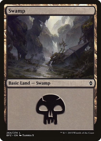 Swamp (264), Battle for Zendikar 264