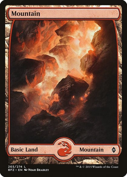 Mountain (265) - Full Art, Battle for Zendikar 265