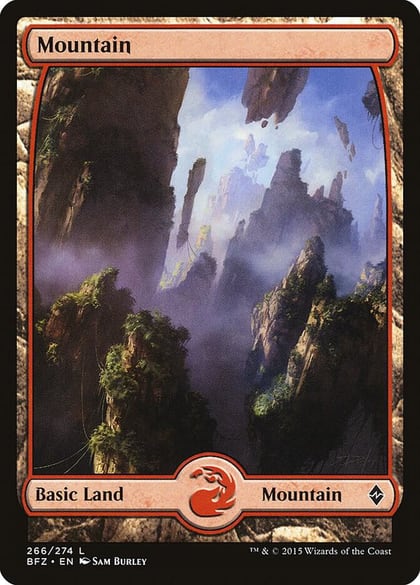 Mountain (266) - Full Art, Battle for Zendikar 266