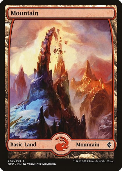 Mountain (267) - Full Art, Battle for Zendikar 267