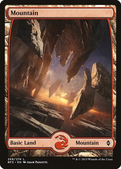Mountain (268) - Full Art, Battle for Zendikar 268