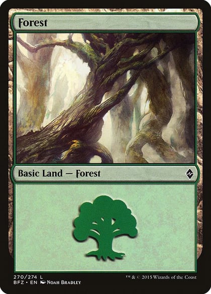 Forest (270), Battle for Zendikar 270