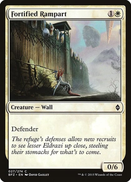 Fortified Rampart, Battle for Zendikar 27