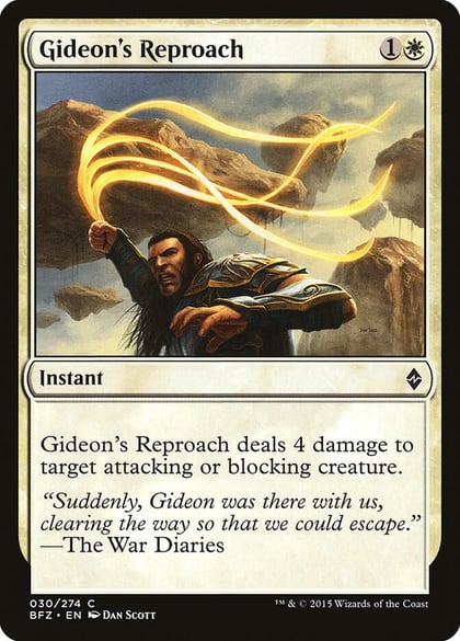 Gideon's Reproach, Battle for Zendikar 30