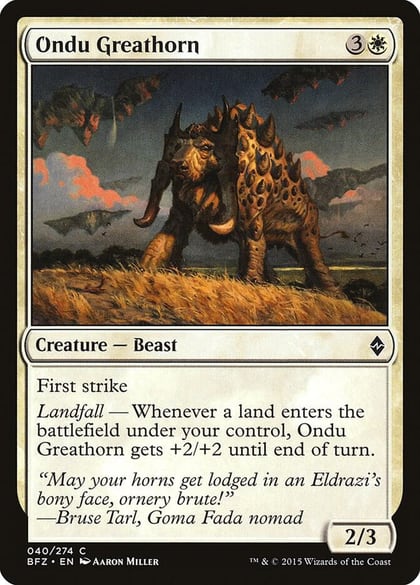 Ondu Greathorn, Battle for Zendikar 40