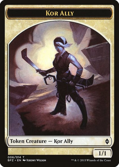 Kor Ally Token, Battle for Zendikar 6