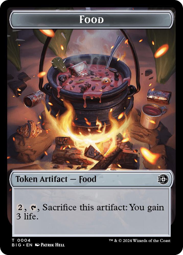 Food // Plot Double-Sided Token, Outlaws of Thunder Junction: The Big Score 4 // 20