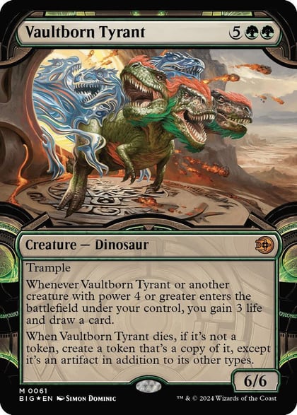 Vaultborn Tyrant (Showcase) (Raised Foil), Outlaws of Thunder Junction: The Big Score 61