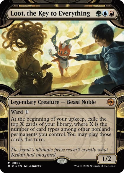 Loot, the Key to Everything (Showcase) (Raised Foil), Outlaws of Thunder Junction: The Big Score 62