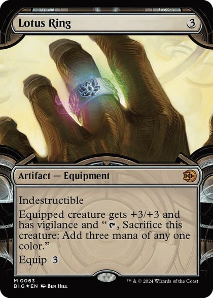 Lotus Ring (Showcase) (Raised Foil), Outlaws of Thunder Junction: The Big Score 63
