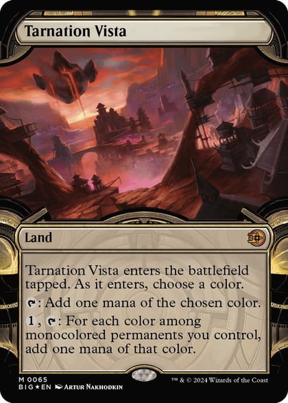 Tarnation Vista (Showcase) (Raised Foil), Outlaws of Thunder Junction: The Big Score 65