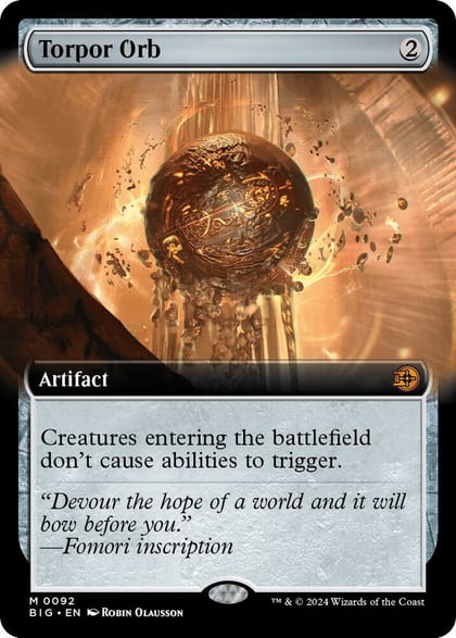 Torpor Orb (Extended Art), Outlaws of Thunder Junction: The Big Score 92