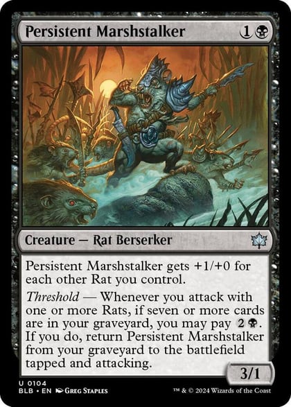Persistent Marshstalker, Bloomburrow 104