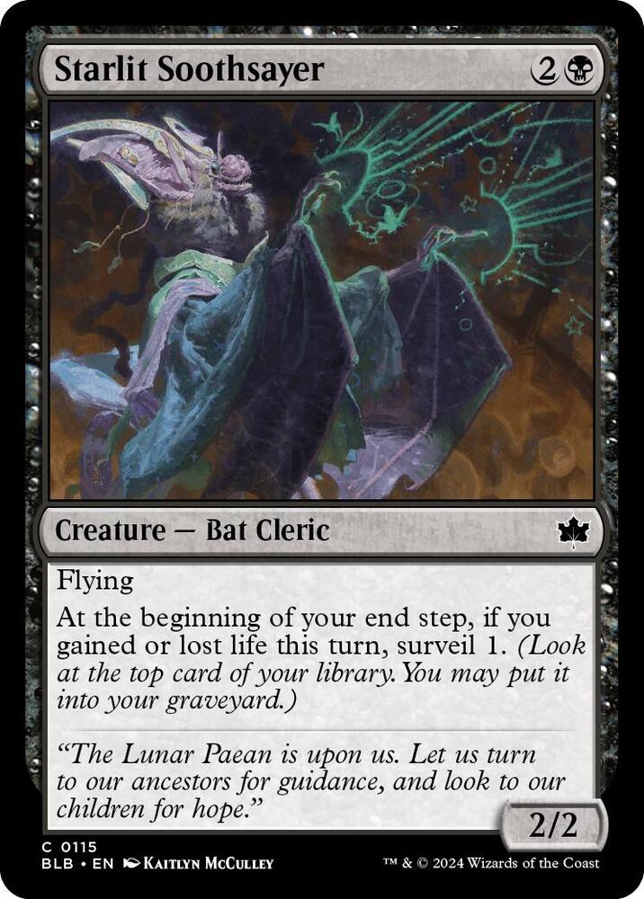 Starlit Soothsayer, Bloomburrow 115