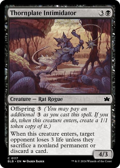 Thornplate Intimidator, Bloomburrow 117