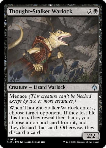 Thought-Stalker Warlock, Bloomburrow 118