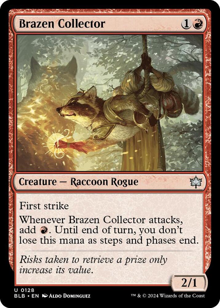 Brazen Collector, Bloomburrow 128