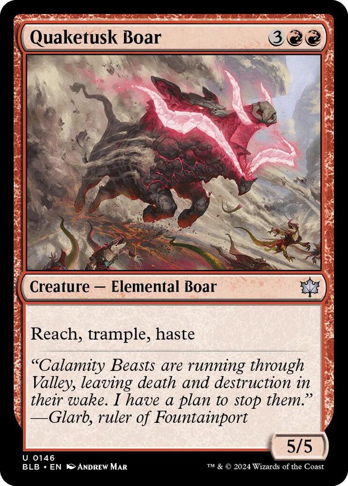 Quaketusk Boar, Bloomburrow 146
