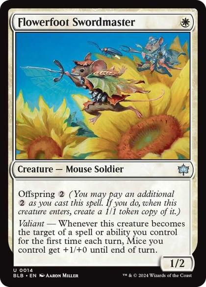Flowerfoot Swordmaster, Bloomburrow 14