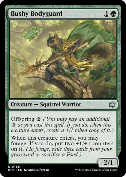 Bushy Bodyguard, Bloomburrow 166