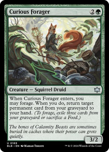 Curious Forager, Bloomburrow 169