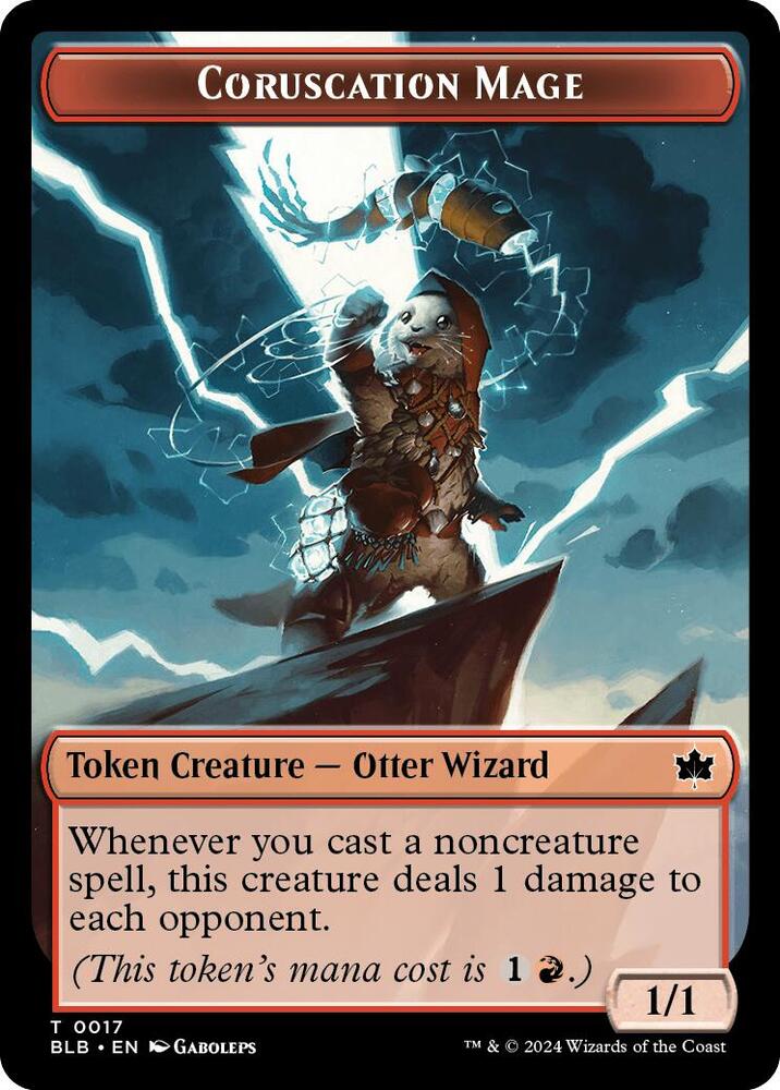 Coruscation Mage Token, Bloomburrow 17