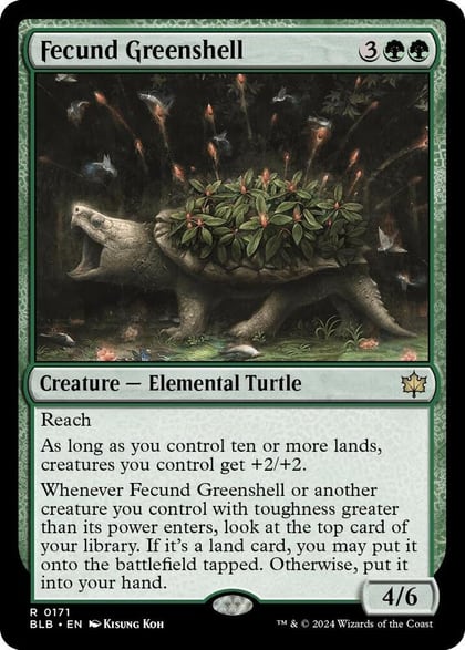 Fecund Greenshell, Bloomburrow 171