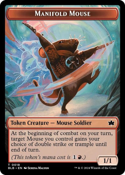 Manifold Mouse Token, Bloomburrow 18