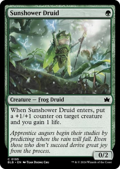 Sunshower Druid, Bloomburrow 195