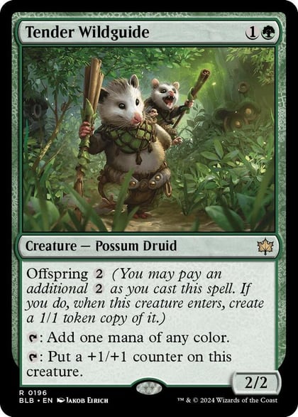 Tender Wildguide, Bloomburrow 196