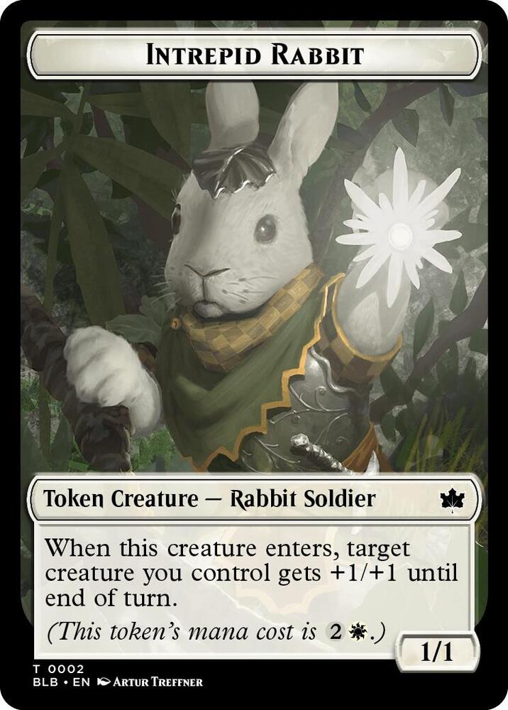 Intrepid Rabbit Token, Bloomburrow 2