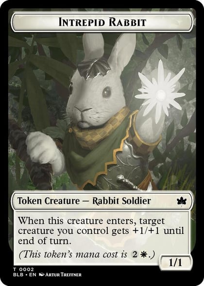 Intrepid Rabbit Token, Bloomburrow 2