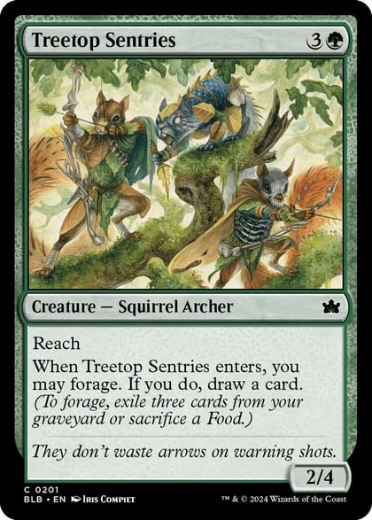 Treetop Sentries, Bloomburrow 201