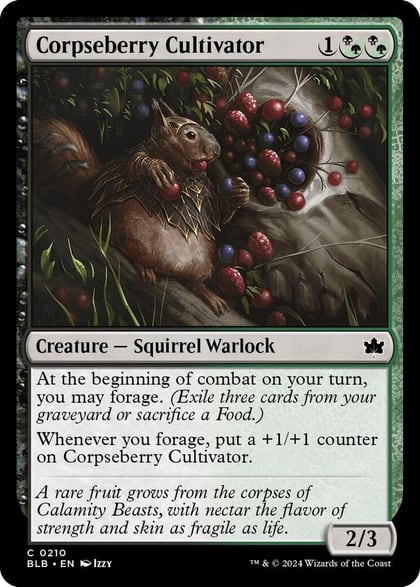Corpseberry Cultivator, Bloomburrow 210