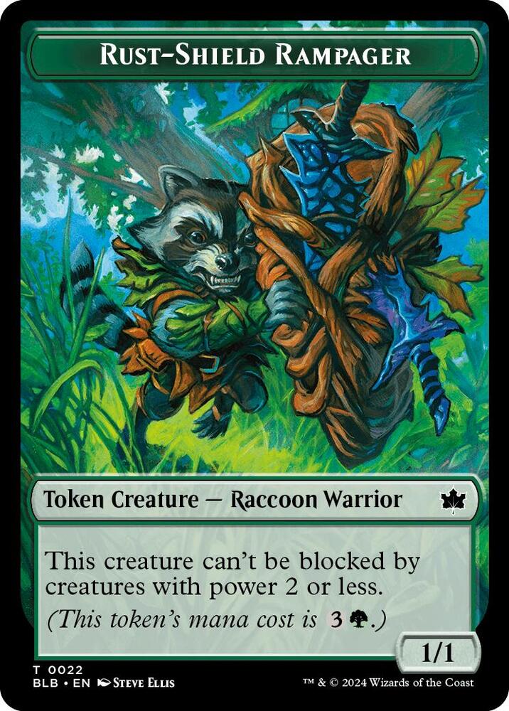 Rust-Shield Rampager Token, Bloomburrow 22