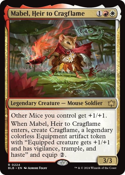 Mabel, Heir to Cragflame, Bloomburrow 224