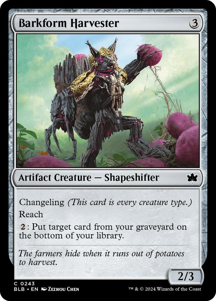 Barkform Harvester, Bloomburrow 243