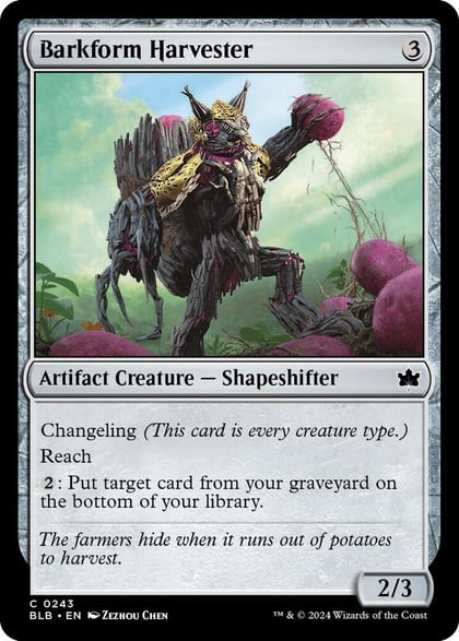 Barkform Harvester, Bloomburrow 243
