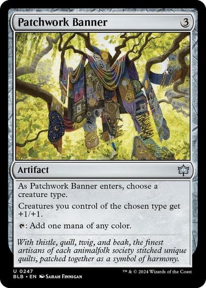 Patchwork Banner, Bloomburrow 247
