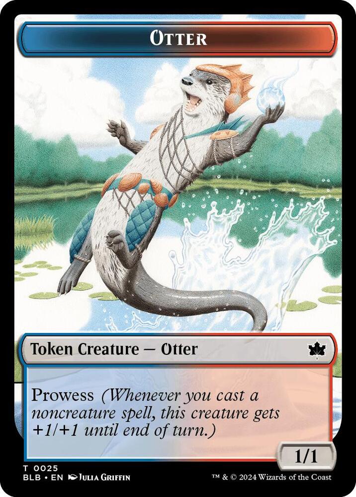 Otter // Copy Double-Sided Token, Bloomburrow 25 // 1