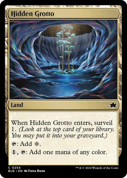 Hidden Grotto, Bloomburrow 254